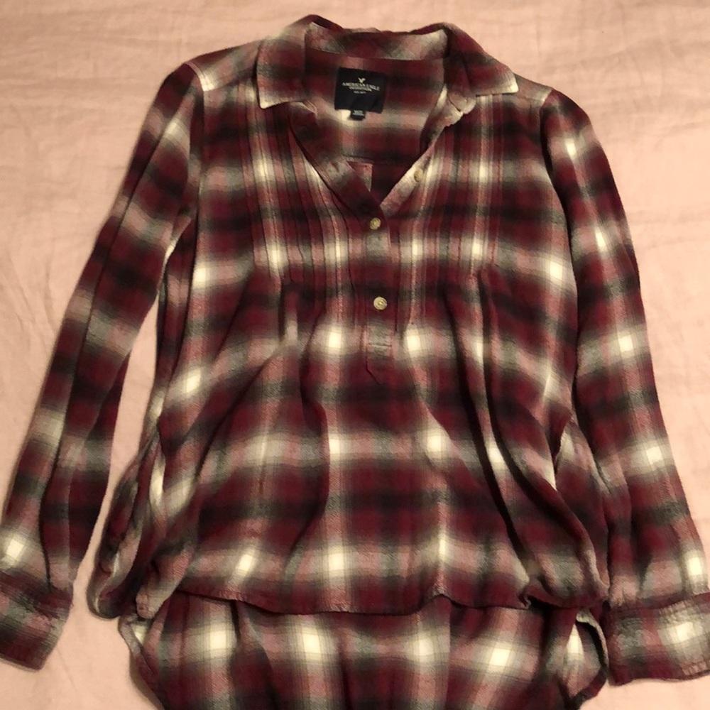 American Eagle Flannel Blouse